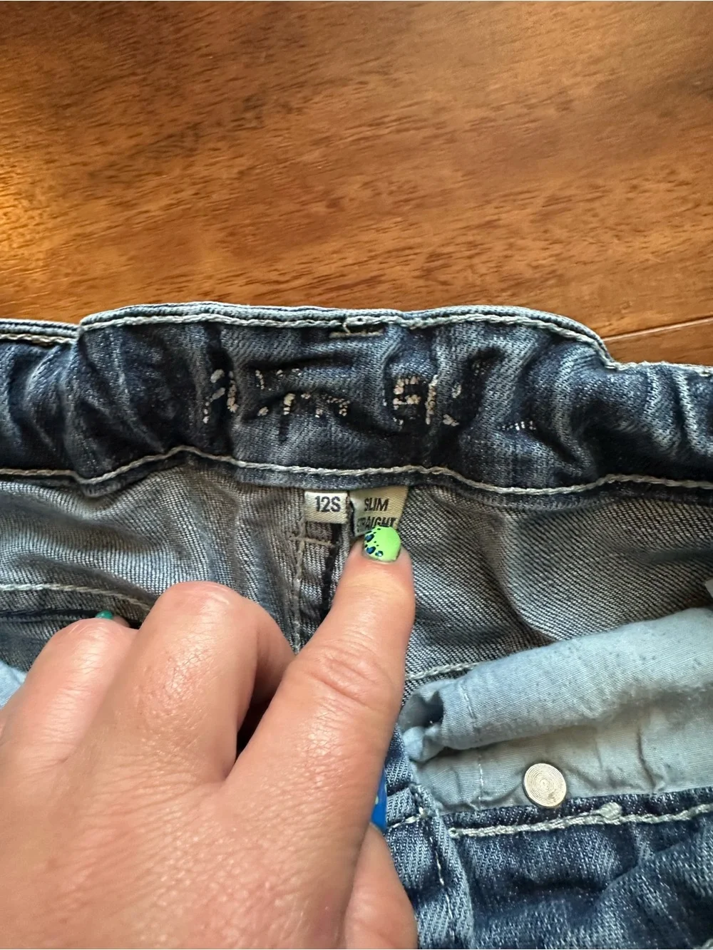 Kids Blue Denim Jeans - Classic bootcut Leg